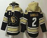Men's Colorado Buffaloes #2 Shedeur Sanders Black Ageless Must Have Lace Up Pullover Hoodie,baseball caps,new era cap wholesale,wholesale hats